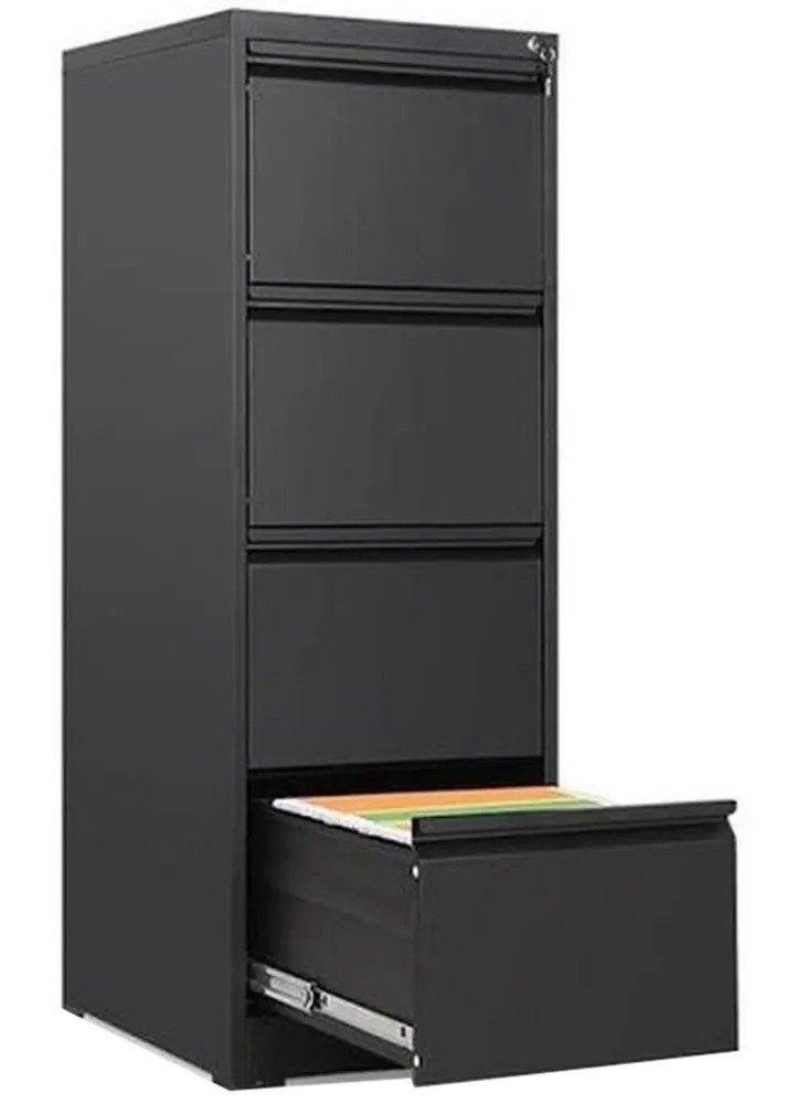 4 Drawers Stainless Steel Office Filing Cabinet Manufacturers, Suppliers, Exporters in Delhi